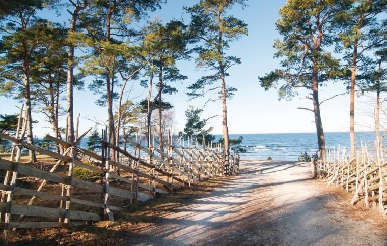 Feriehus på Gotland ved strand