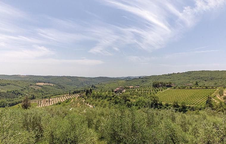Landskab i Colle di Val d´Elsa