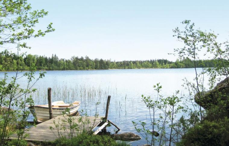 Sø ved feriehus i Torup