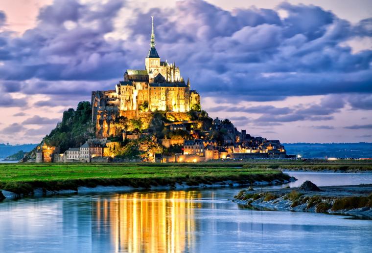Mont Saint Michel i Normandiet