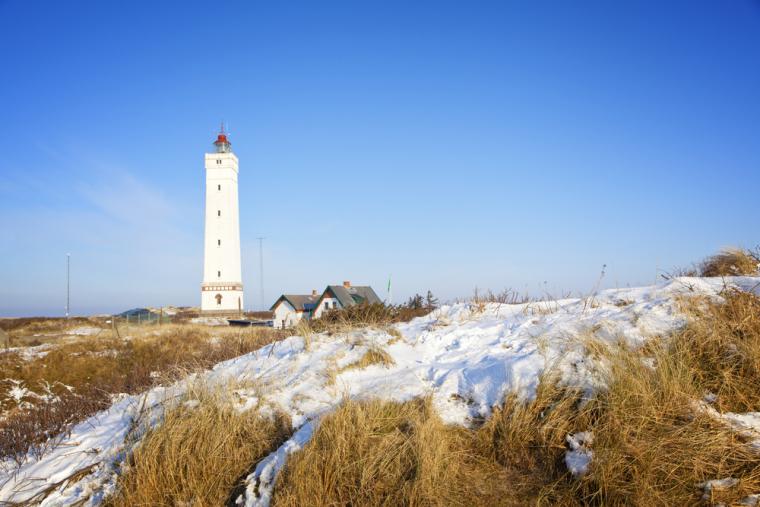 sommerhus ved vesterhavet og Blåvand Fyr