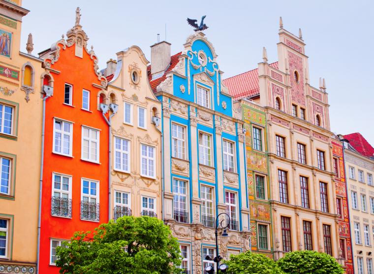 Ferie i Polen - Smukke huse i Gdansk