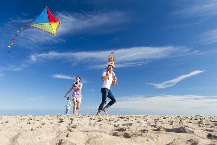 Familieferie i et sommerhus ved Vejers Strand