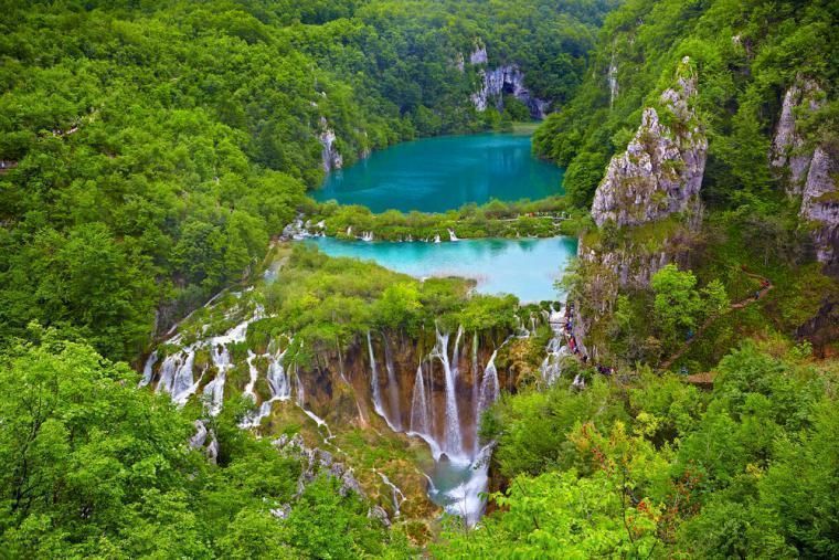 Plitvice Nationalpark i Kroatien
