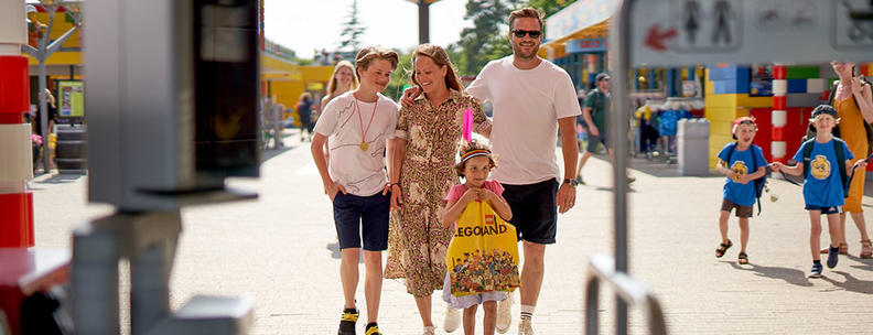 familie i legoland