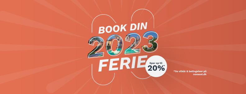 Start 2023 med et brag sammen med NOVASOL og spar op til 20% på tusindvis af ferieboliger i hele Europa.