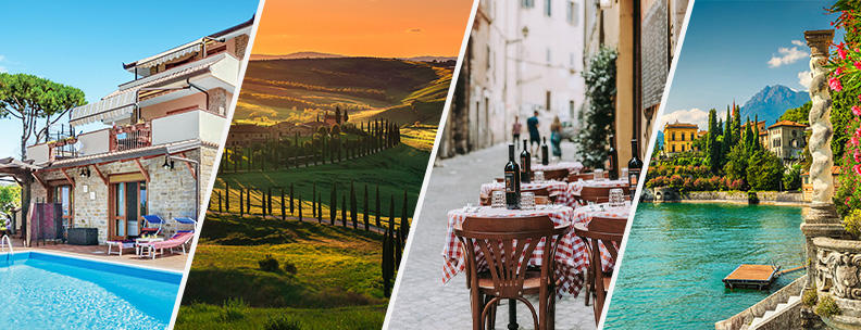 Smag på det søde liv i Italien sammen med NOVASOL. Book din feriebolig i en Sydeuropas dejligste destinationer.